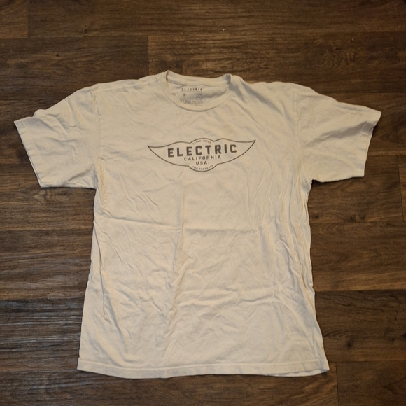 Electric Skate Surf Logo Graphic Print White T-Shirt. - Picture 2 of 8